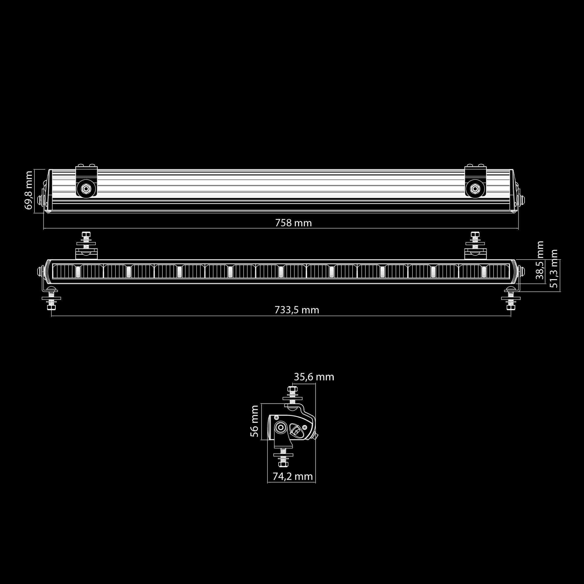 Strands DARK KNIGHT NUUK LED BAR 30″