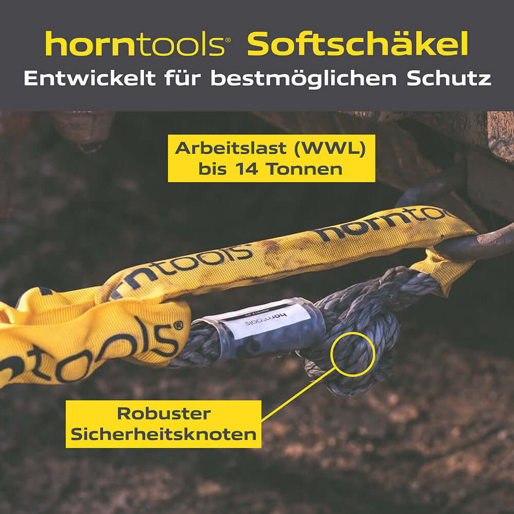 Softschäkel mit Aufscherschutz